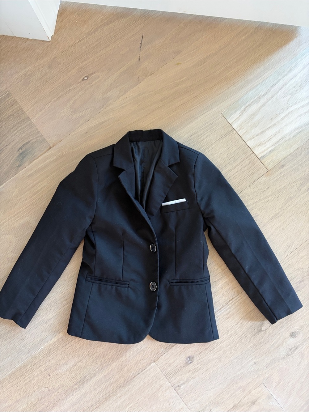 Classic Black size 6 boys Blazer Jacket - Tailored Two-Button